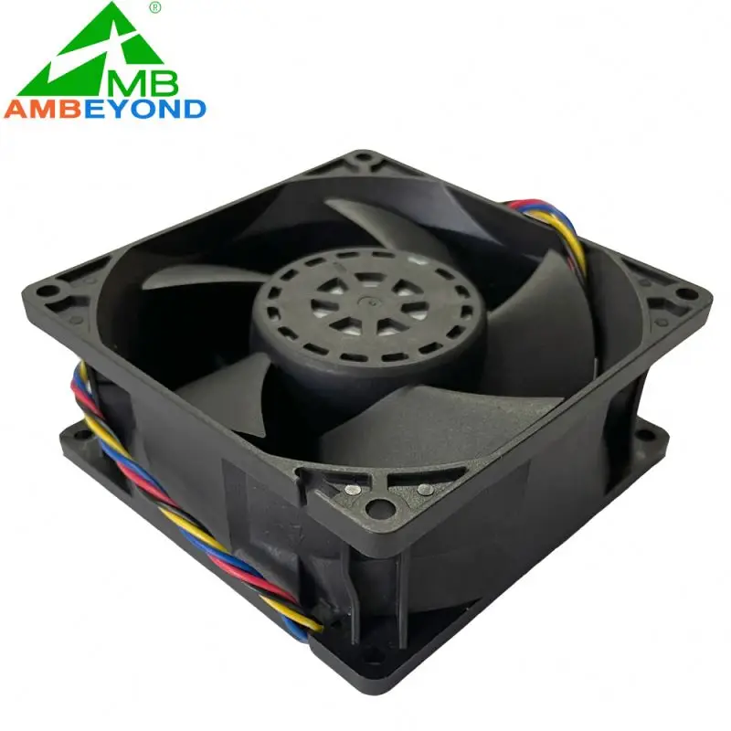 12v Dc 5v 24v Black Plastic PBT IP55 Waterproof 5pin 92mm Ventilation Cooling Fan For Beauty Equipment