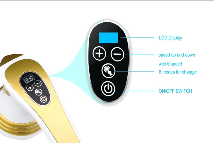 Поо LUYAO глубокий массажный молоток для похудения ручной антицеллюлитный массажер