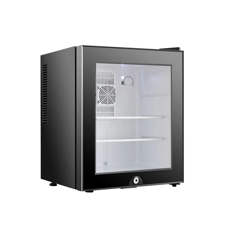 Best quality 30L custom logo glass door display mini fridge refrigerator for room