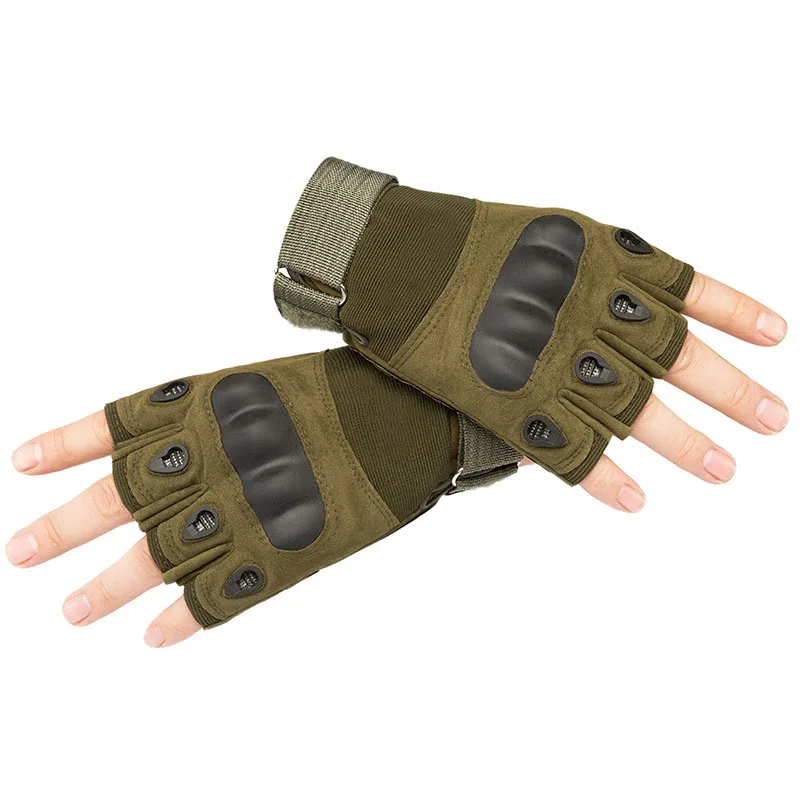 General high quality fiber fitness and ventilation outdoor Half Finger anti slip heat resistant tactical gloves work safely