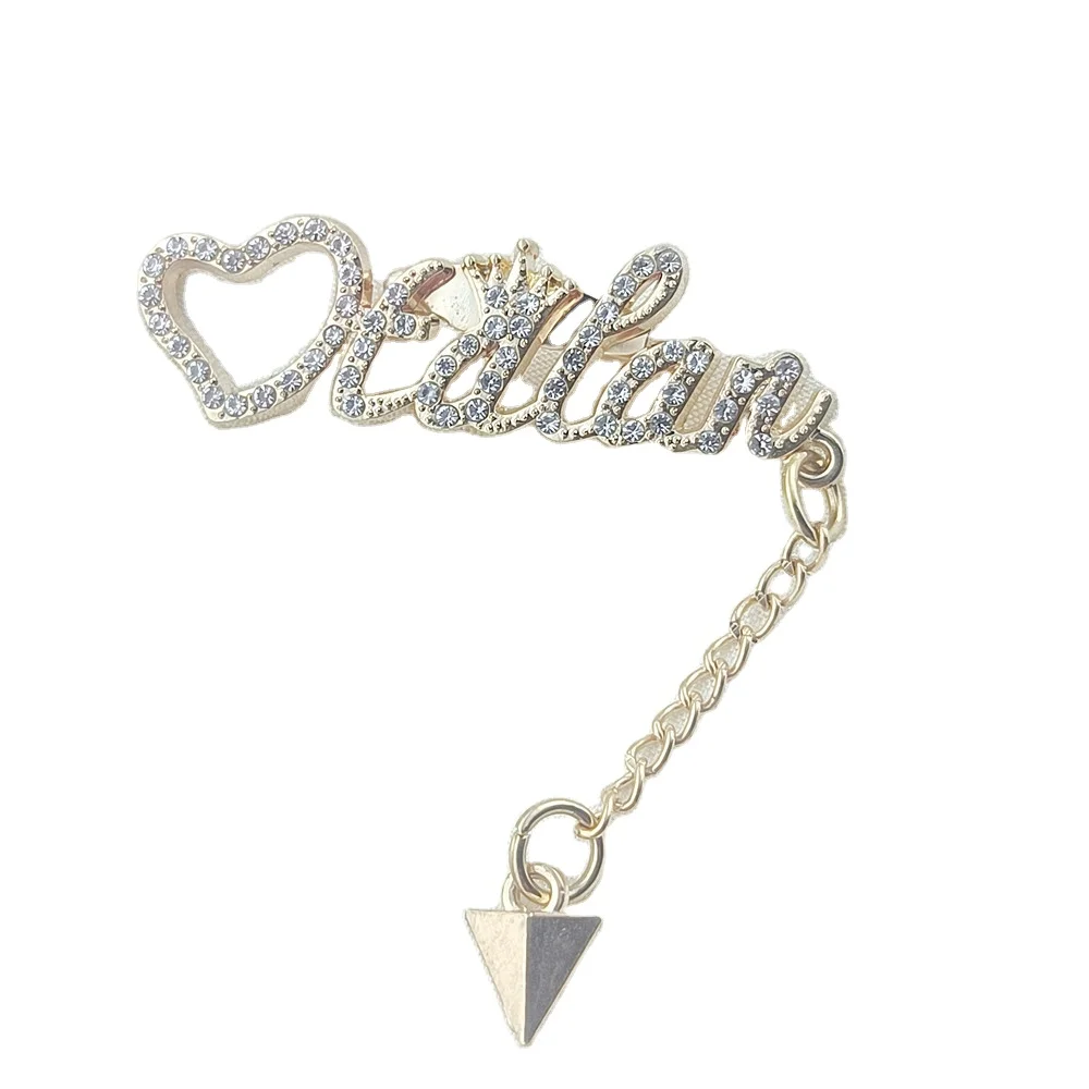 Garment Jeans Accessories Clothing Patch Bag Hat Shoe Scarves Embossed Custom Label Gold Tag Logo For Bags