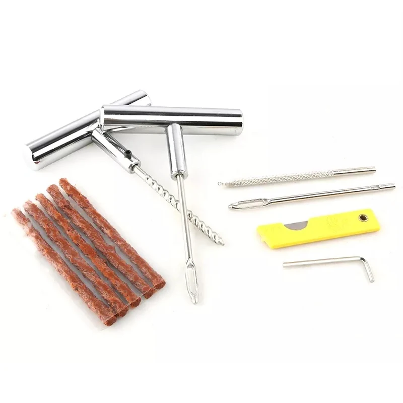 Car, Bicycle and Motorcycle Tire Leaking Tire Rubber Strip Needle Glue Tool
