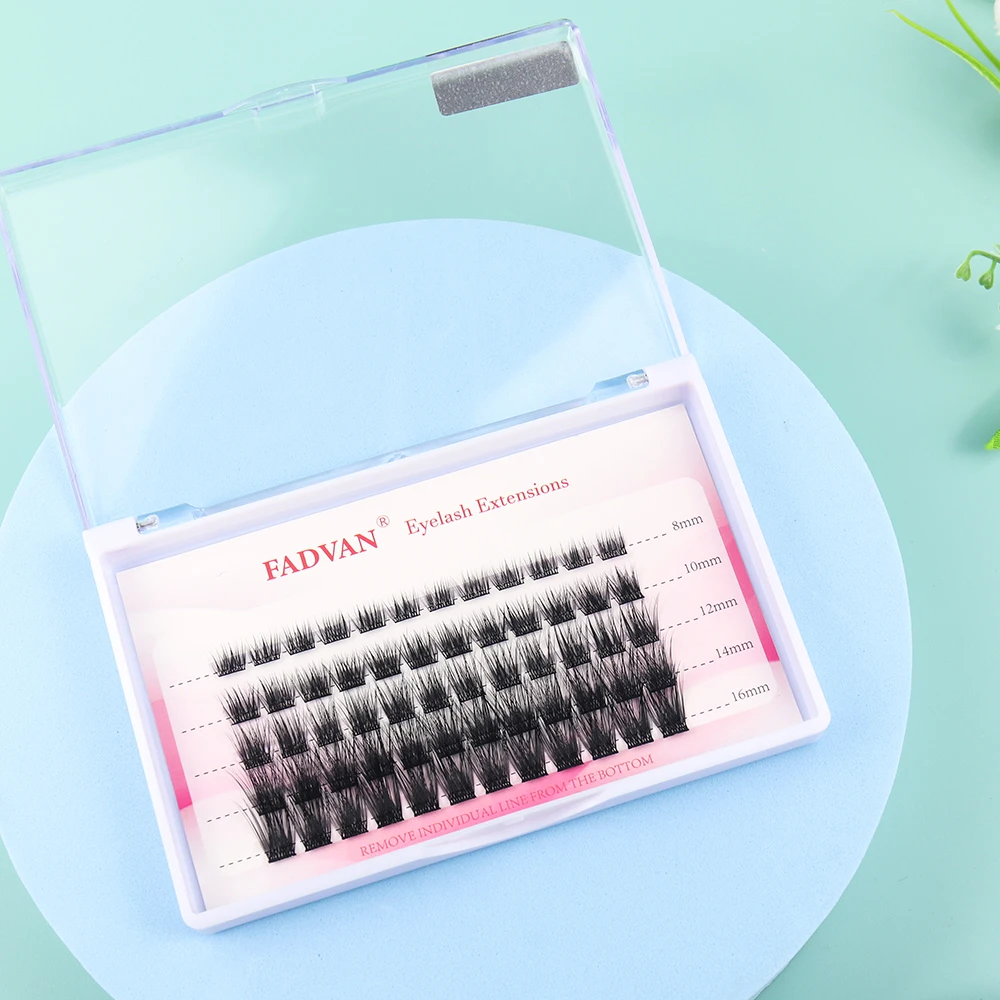 Professional Self Grafting Individual Lashes Cluster Segmented Eyelash Natural Diy Eyelash Extension Fan