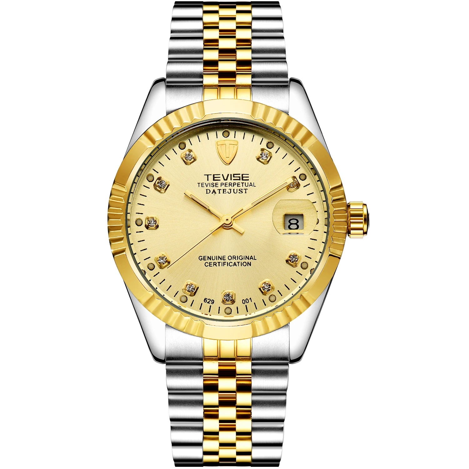 Customized Watch Logo OEM ODM Design Luxury Date Watch Automatic For Men Stainless Steel Mechanical Watches