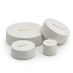 custom white luxury Round ring bracelet necklace velvet jewelry packaging display set box