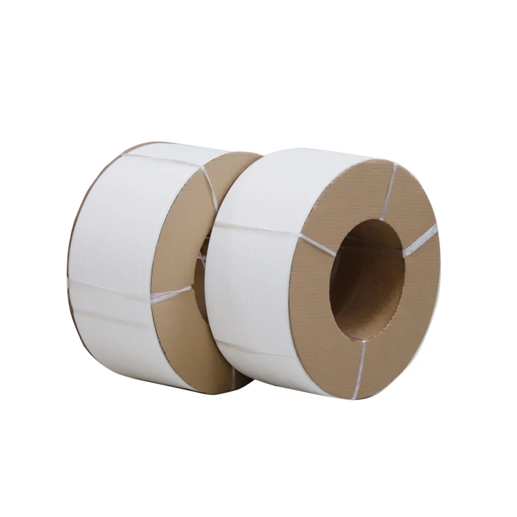 White pp strapping polypropylene packing strip pp strap band roll