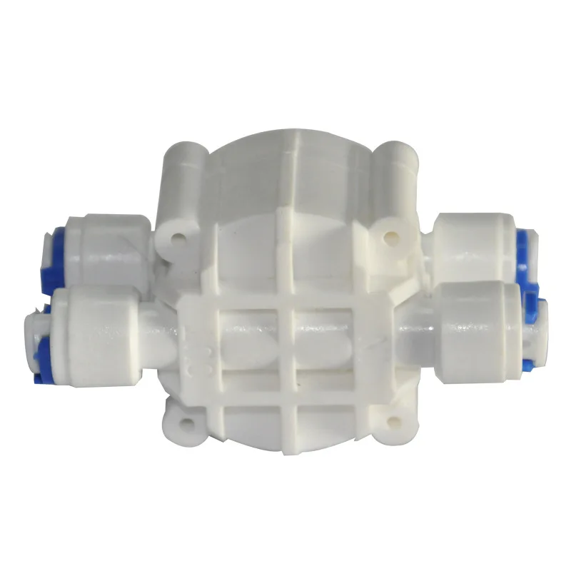 Shut-Off Plastic Water Filter Quick Fitting Four Way Valve 1/4 Inch For RO Reverse Osmosis