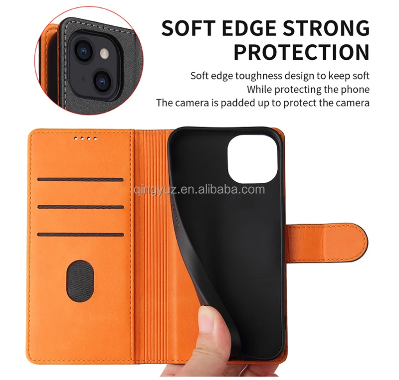 High Quality Leather Flip Wallet Mobile Phone Case For iPhone 12 Pro max PU Leather Book Flip Cover for iPhone 13 Pro max