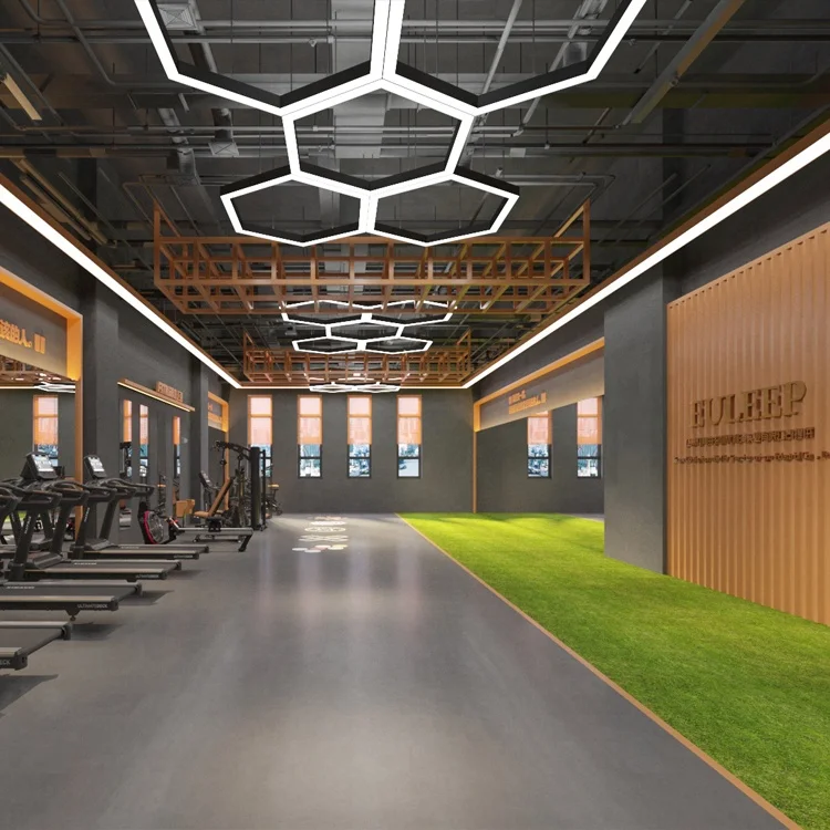Factory prices customized linear ceiling light suspended led linear light for gym shop designed  lighting fixtures