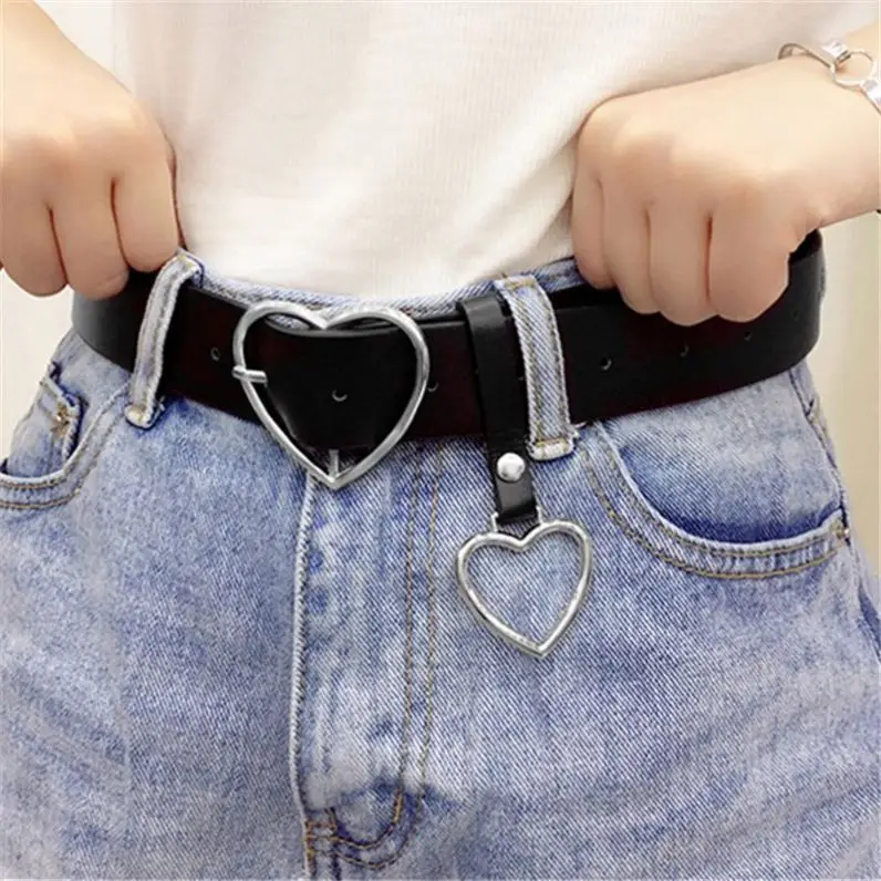  New fashion heart-shaped alloy belt ladies lovely buckle