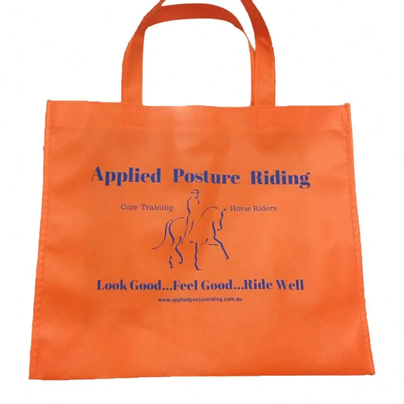Chinese export Advertising cloth shopping bags with carrying handle
