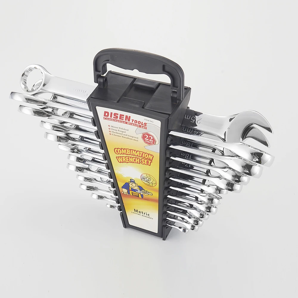 Chromeplate single ring combo super quality wrench set spanner