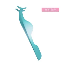 Пользовательский логотип бренда розовые золотые ресницы Аппликатор Пинцет для ресниц