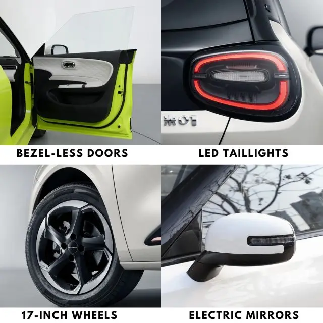Hot Sale Stock Dongfeng NAMI 01 Electric Four-Wheel nano 330/430KM High Speed Adults EV New Energy Car