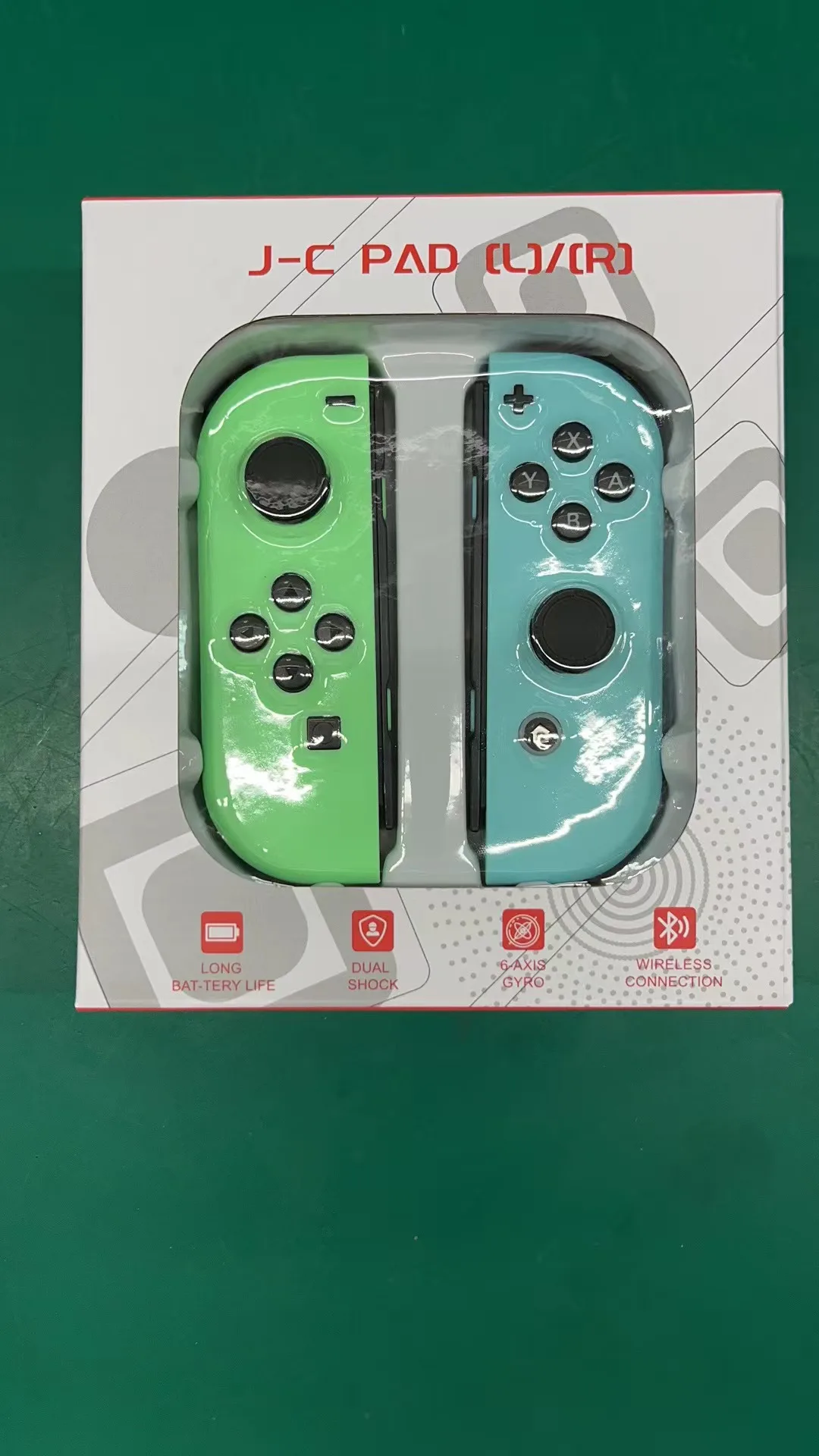 holiday present 100% new Blue Red Controller for NS Nintendo Switch Jaycon Gamepad Joystick with vibration battery 500nah gift