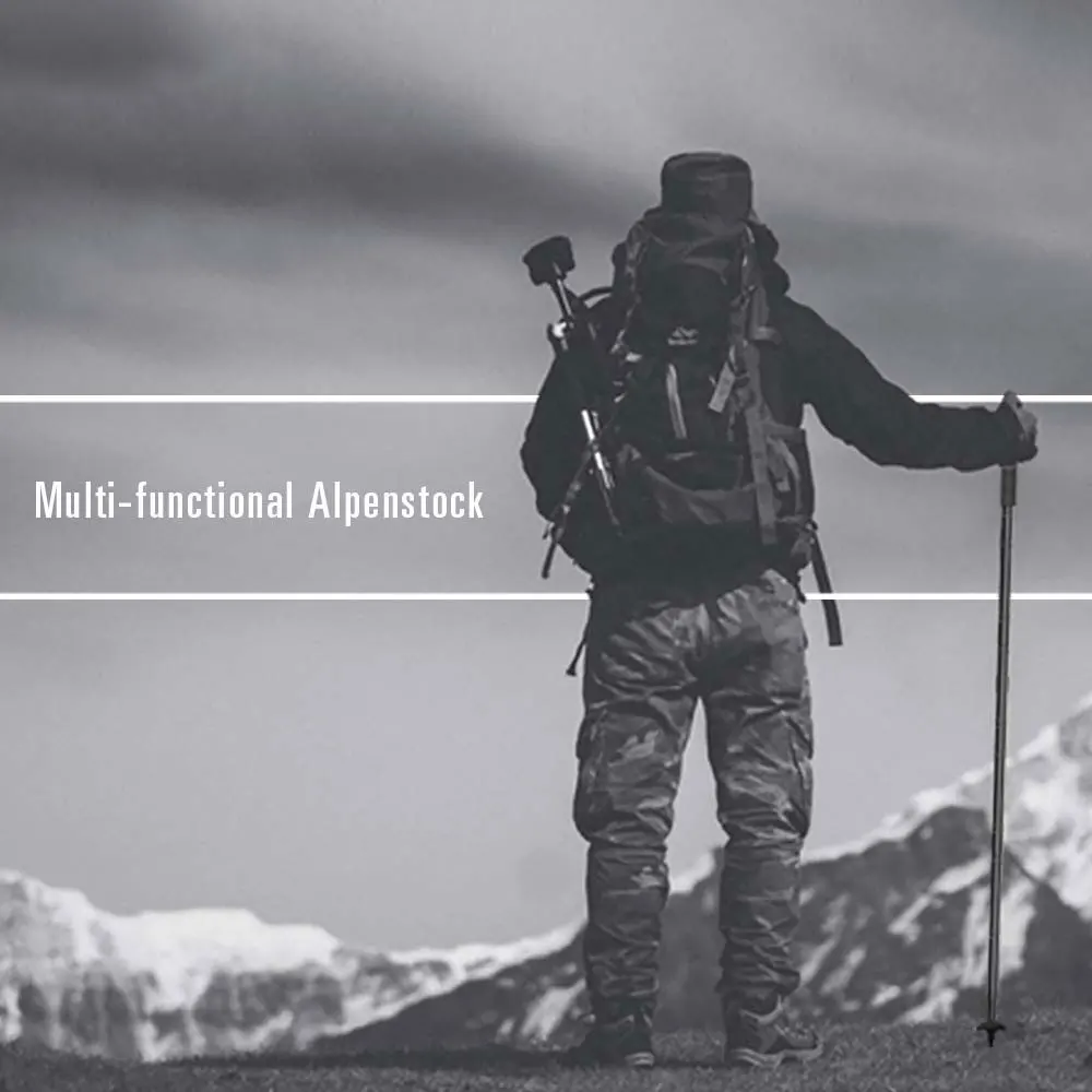 New Removable Multi-function Camping Picnic self defense hiking trekking pole with tools