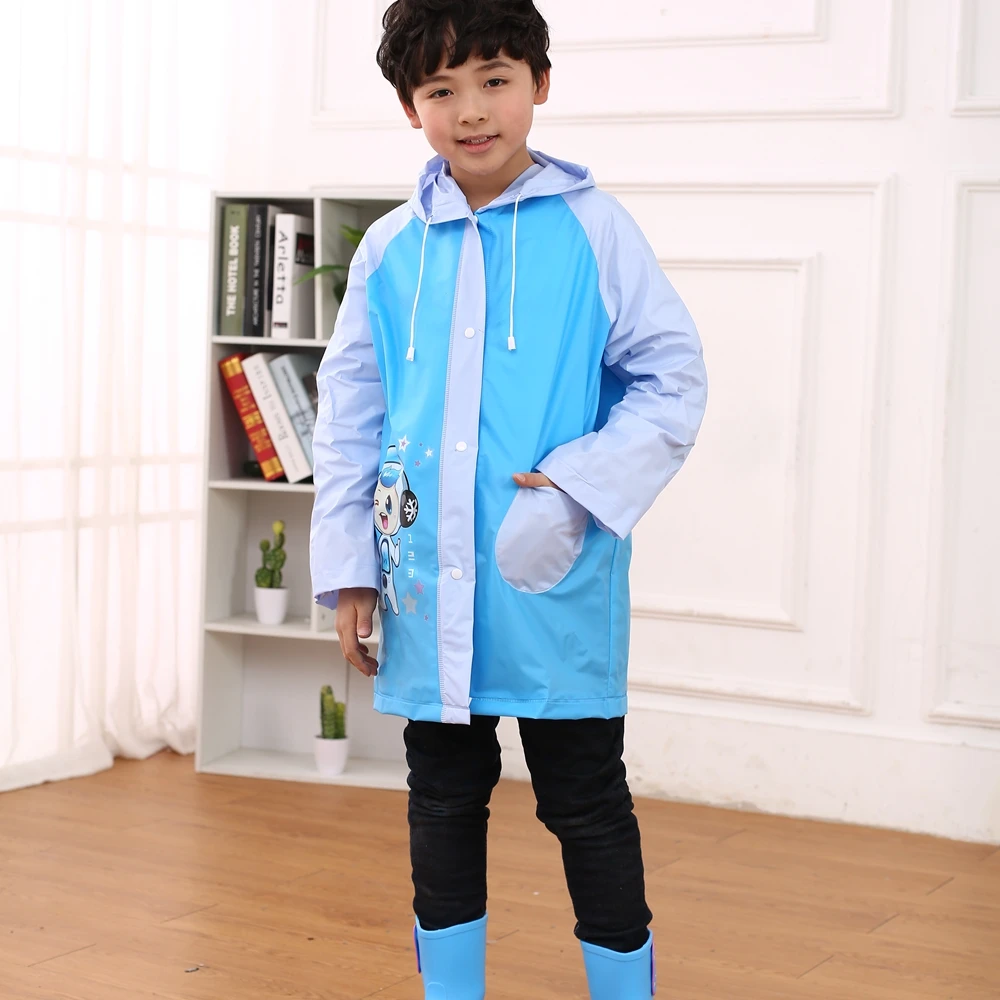 School bag Protecting PVC Raincoat for Children