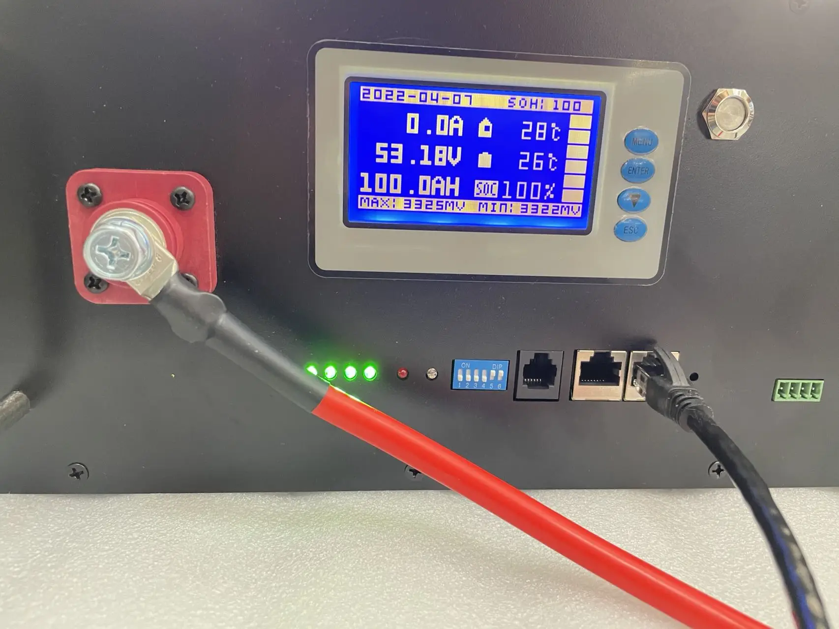 LiFePO4 аккумулятор 48V 230Ah 6000 Глубокий циклов макс 32 параллельных ПК монитор батареи инвертора с может RS485