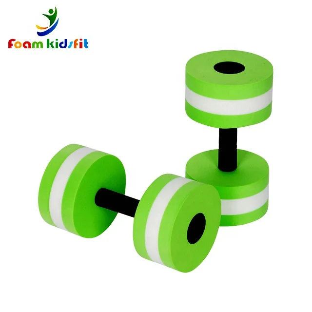 Super september 2023 Hot Sale EVA Foam  aquatic dumbbell Fitness Equipment Float Foam Aerobics Water Dumbbells