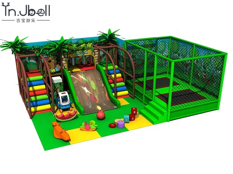 Gymnastic Trampolines Manufacture Customized Combination Indoor Children Playground Square Trampoline Park Equipment for Kids