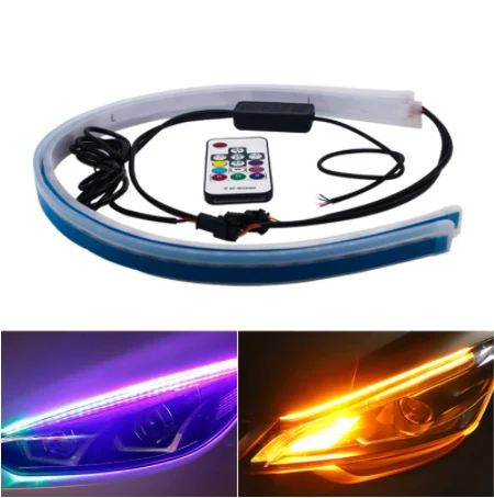 Factory Price Remote Controller Car drl Led Daytime Running Light Led drl Light For Car