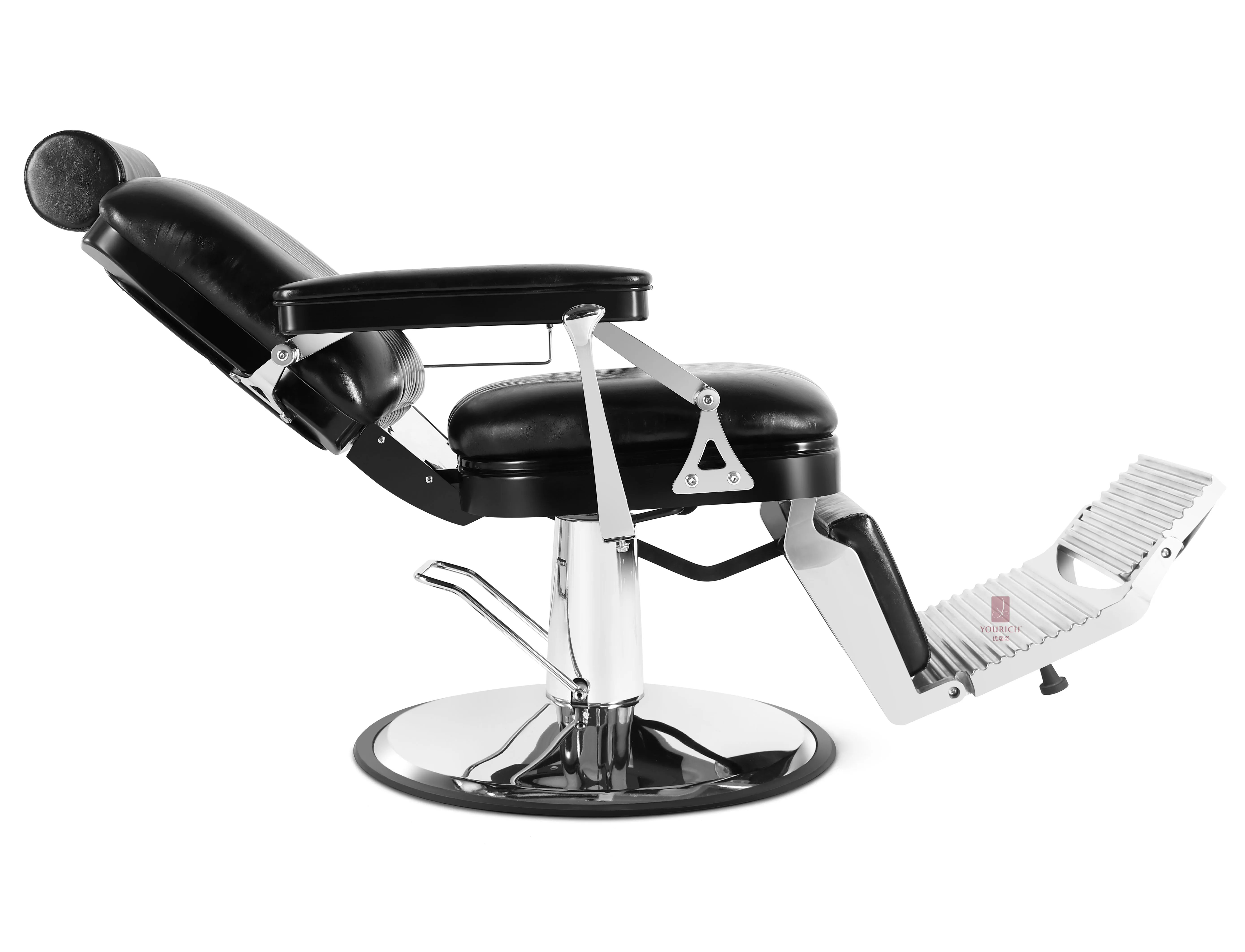 Silver Barber Chair Spa Salon Beauty Furniture Hairdressing Hair Cut Chairs Manufacture Direct Sale