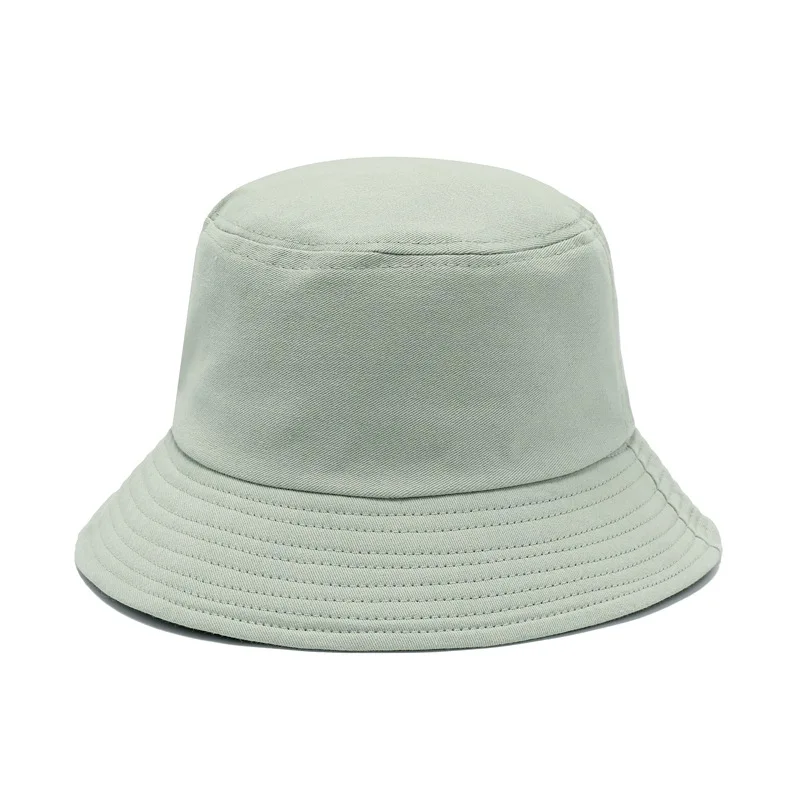 2021 New fashion plain pattern custom competitive pirce adult sun travel leisure cotton bucket hats