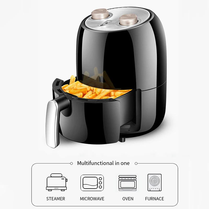 
Kitchen Appliances Electric, 2.8L French Fries Without Oil Healthy Non-Stick Air Deep Fryer/ 