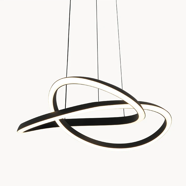 Vintage luxury ceiling aluminum acrylic brass led pendant light