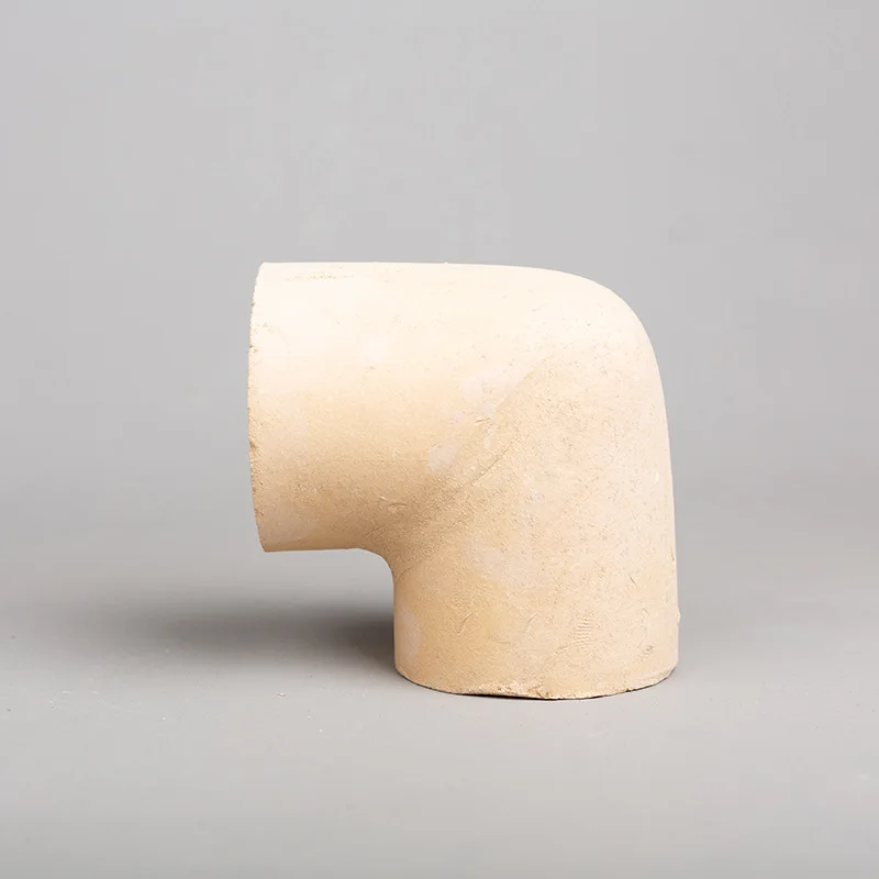 Alumina ceramic tube right angle series, heat-resistant sprue ceramic right angle tubes