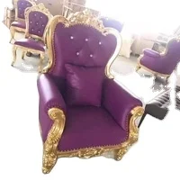 High Quality Luxury Child Throne Chair Wood Carved Indoor  Commercial Furniture Banquets Dining Living Room-Fabric