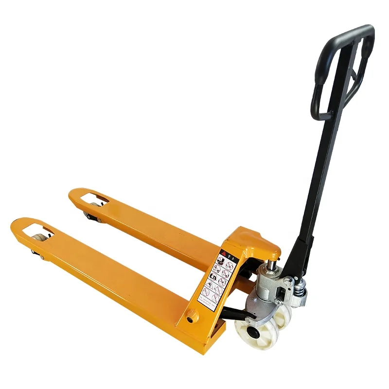 Hand moving Pu wheel nylon wheel Hand Pallet Truck Jack Pump