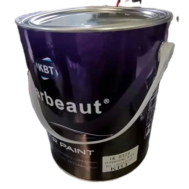 B324 1K Basecoat Car Paint International Black Good Quality For Car Repairing