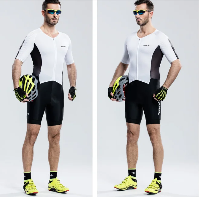 Custom Cycling Skin Suit Men Short Sleeves Pro Team Triathlon Wetsuit