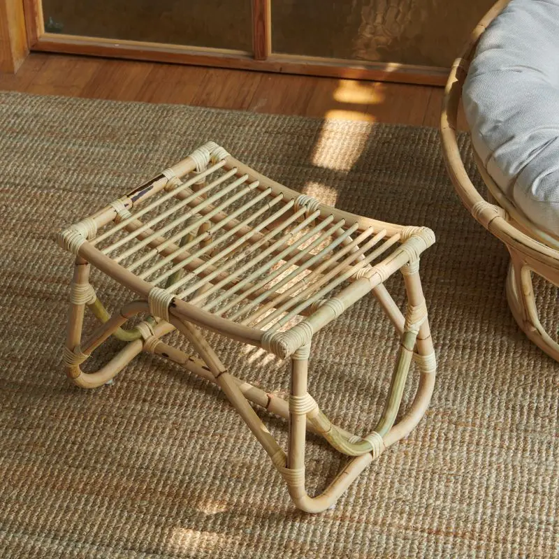 Garden Furniture Leisure Cane Lazy Person Radar Chair Living Room Natural Rattan Wicker Papasan Chair With Cushion