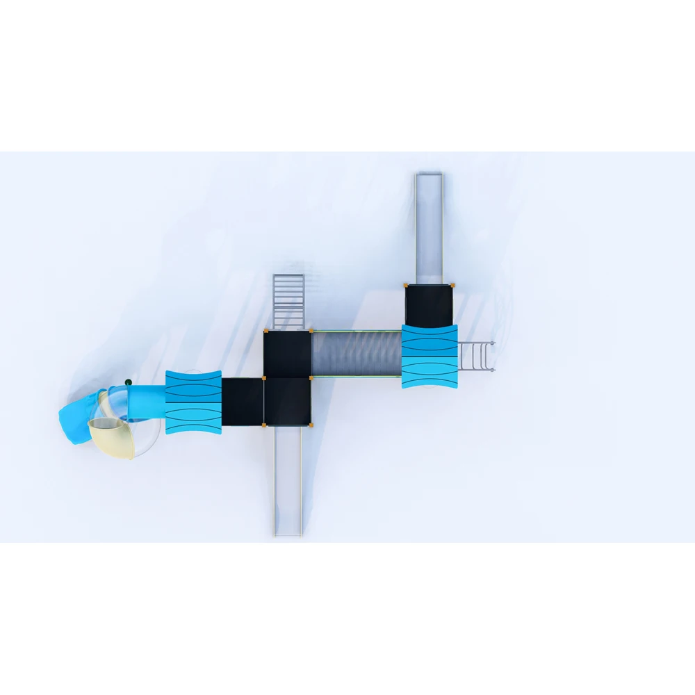 Large Outdoor Amusement Equipment Kindergarten Kids HPL Playground Slide Toys for Sale