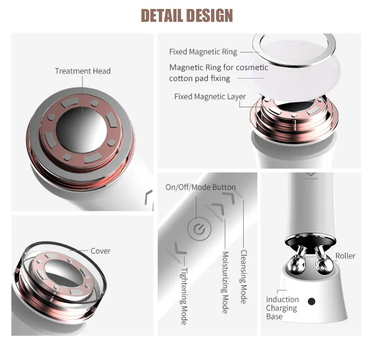 2022 Professional Multifunctional Other Home Use Face Beauty Devices Ultrasonic Facial Spa Ems Beauty Equipment For Sample