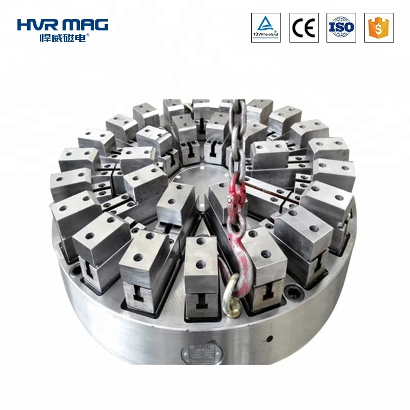 Round Shape Vertical lathe machine Electro permanent magnetic chuck