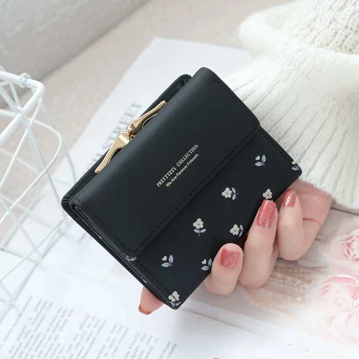 2022 High Quality New Design Fashion Women Small Portable PU Leather Wallet For Girls