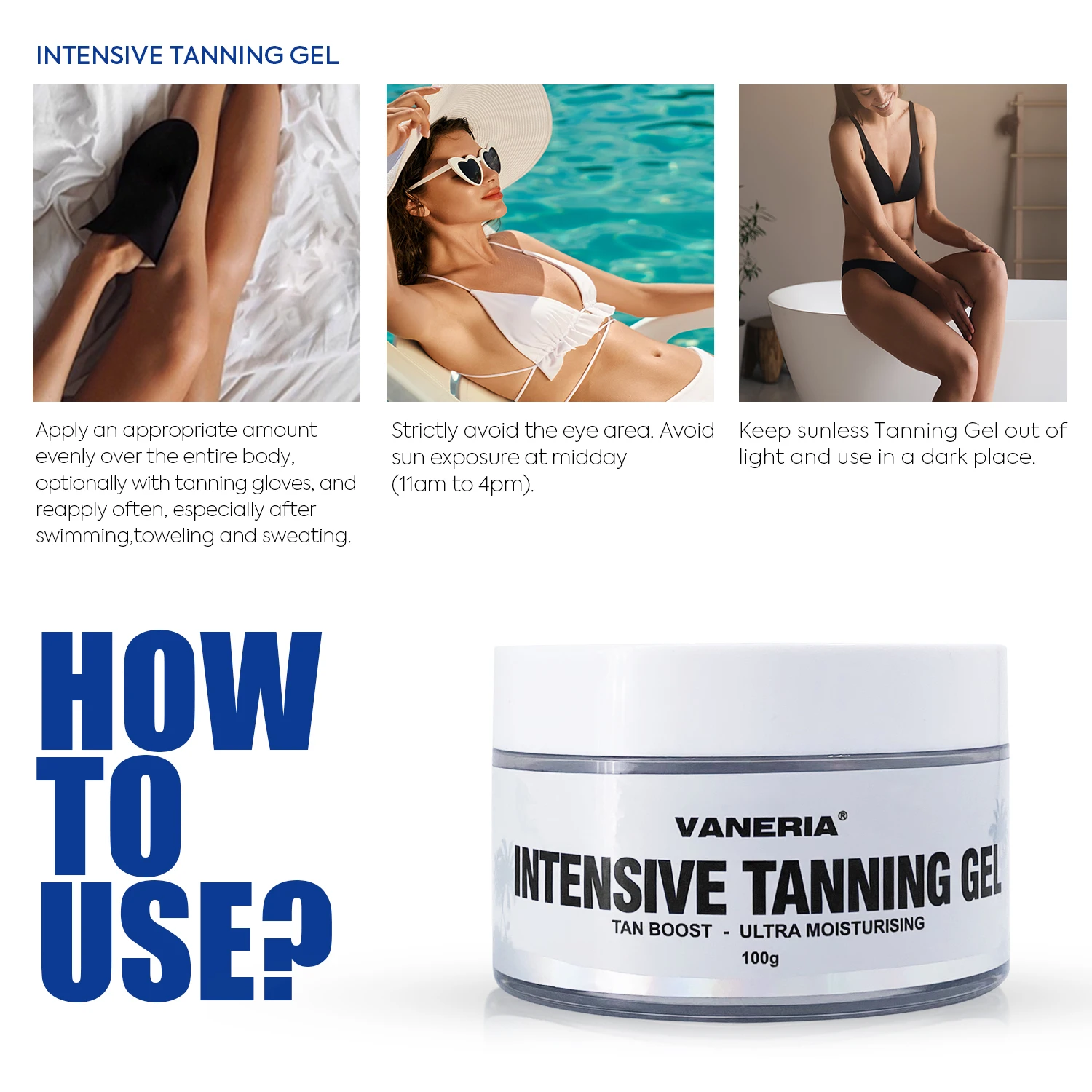 Tanning Gel Private Label Organic Extract Body And Face Indoor Self Tan Cream Intensive Tanning Gel