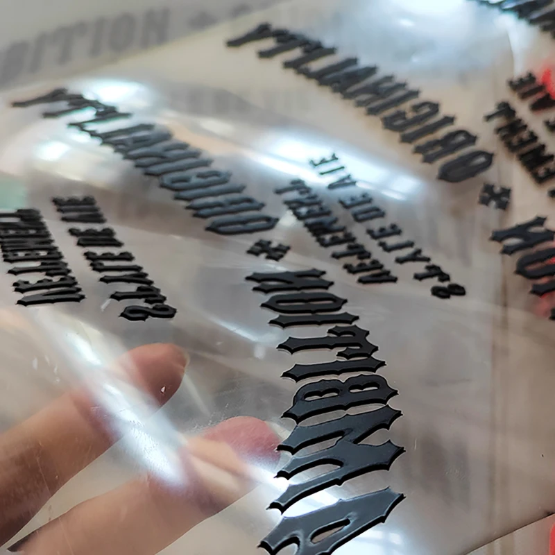 New Fashion Silicone Heat Transfer Custom Logo 3D Heat Transfer Printing For Clothes Thick Heat Transfer Vinyl