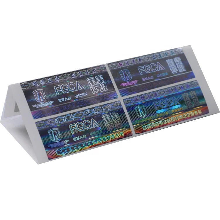 Custom 3D Hologram Sticker, Silver Hologram Sticker, 3D Holographic Label For Security Seal Hologram Label