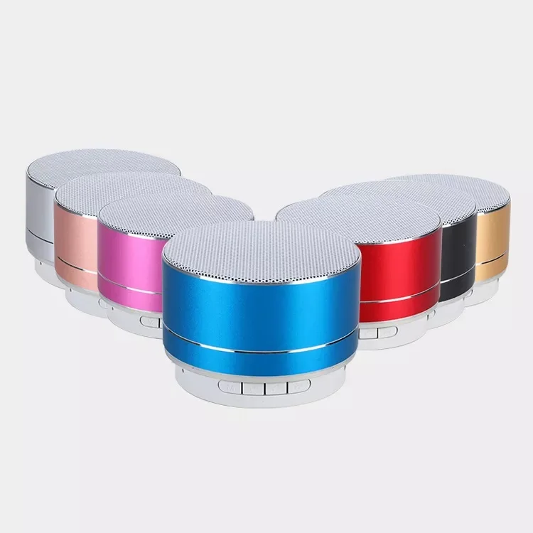 Best Selling Mini Round Metal Wireless Speaker RGB Light Gaming Bluetooths Speaker A10 FM Radio Function Speaker