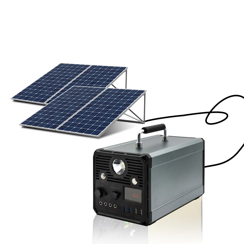 Manufacturer Large Capacity 1000w Portable Solar Generator With Lithium 1010wh Capacity Pure Sine Wave Inverter System