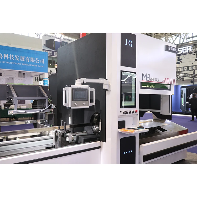 JQLASER  M3 Tube laser cutter high quality automatic feeding stainless steel tube fiber laser cutting machine