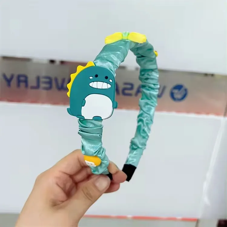 Hot Sale Mickey Minnie cartoon hairband fabric Floral girl princess headband birthday holiday party hair accessories