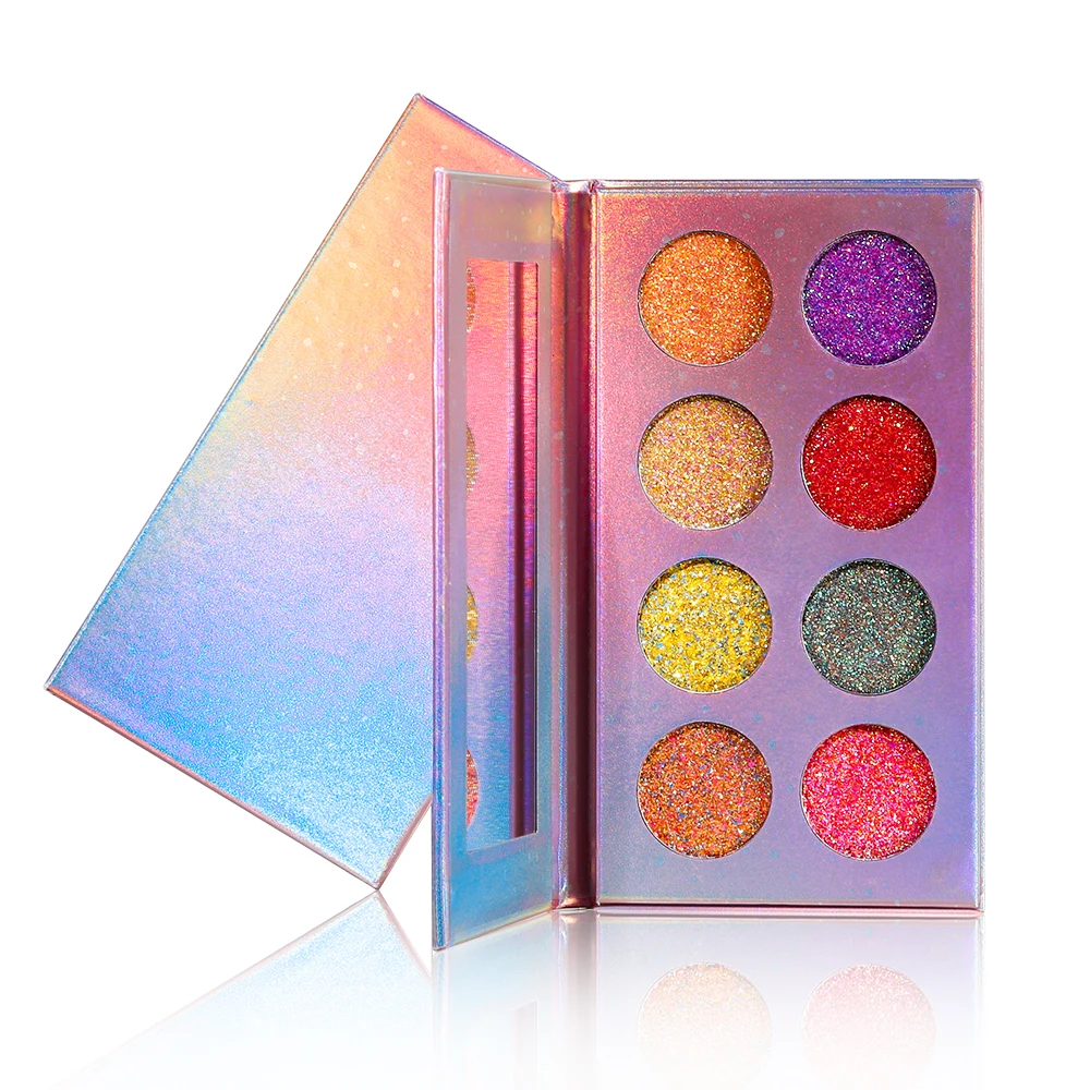 
2019 New Vegan Best Formula High Quality Pressed Shimmer Shiny Luminous Eyeshadow Private Label Matte Glitter Eye Shadow Palette 