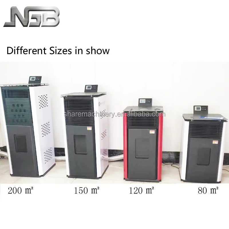 biomass wood pellet stove with water circulation heating