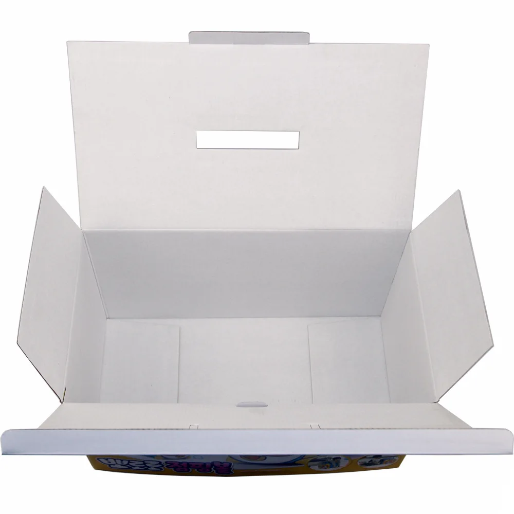Factory wholesale
Cartoon toy packaging with three frames and one color box, OEM overseas paper box