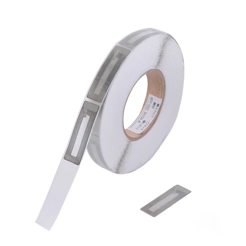 Retail magnetic security EAS lipstick sticker 65*19mm transparent RF anti theft label